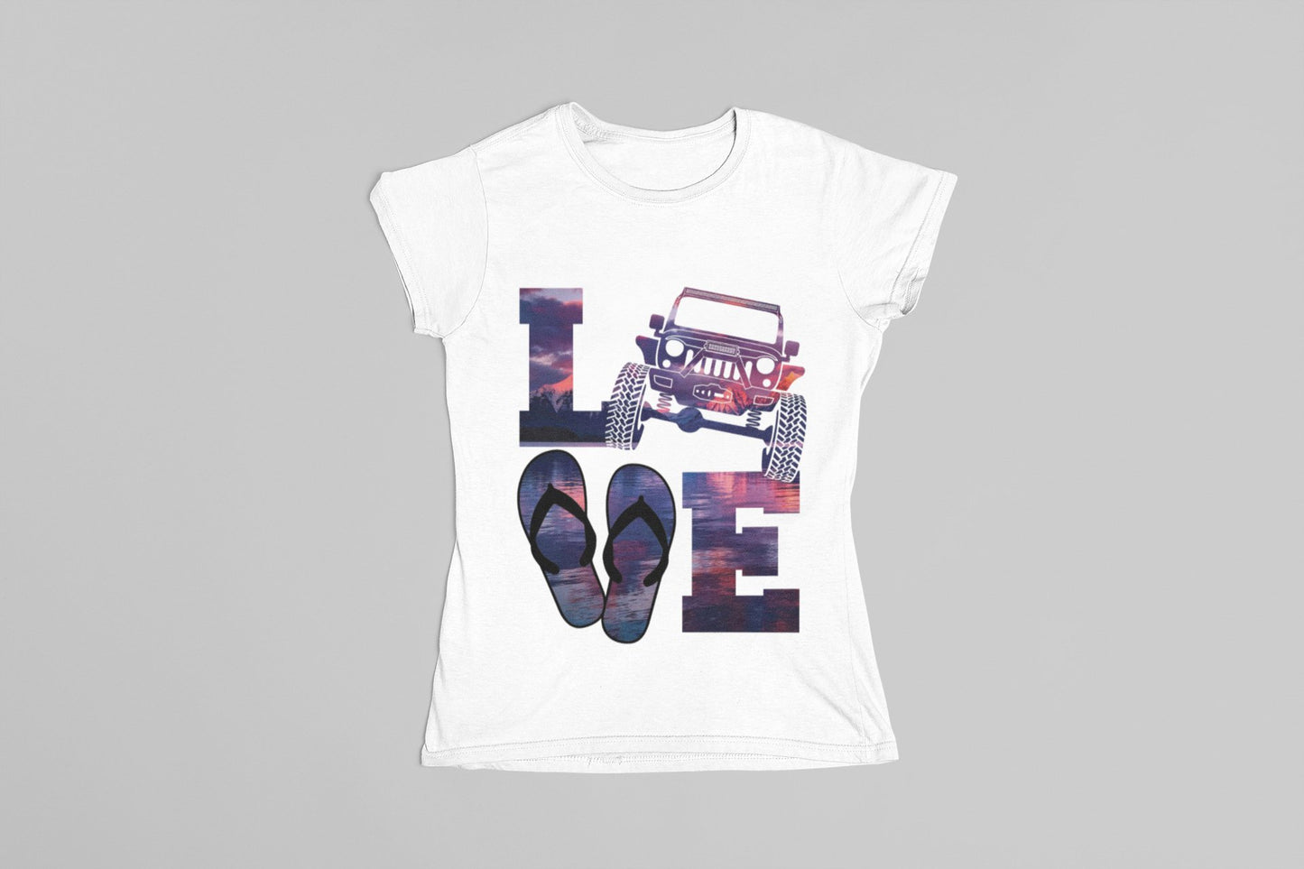 4X4 LOVE Sunset - Tank, T-Shirt, Hoodie With FREE Decal