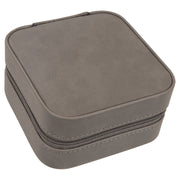 Custom 4x4 Leatherette Travel Jewelry Box with Black Lining - DecalFreakz