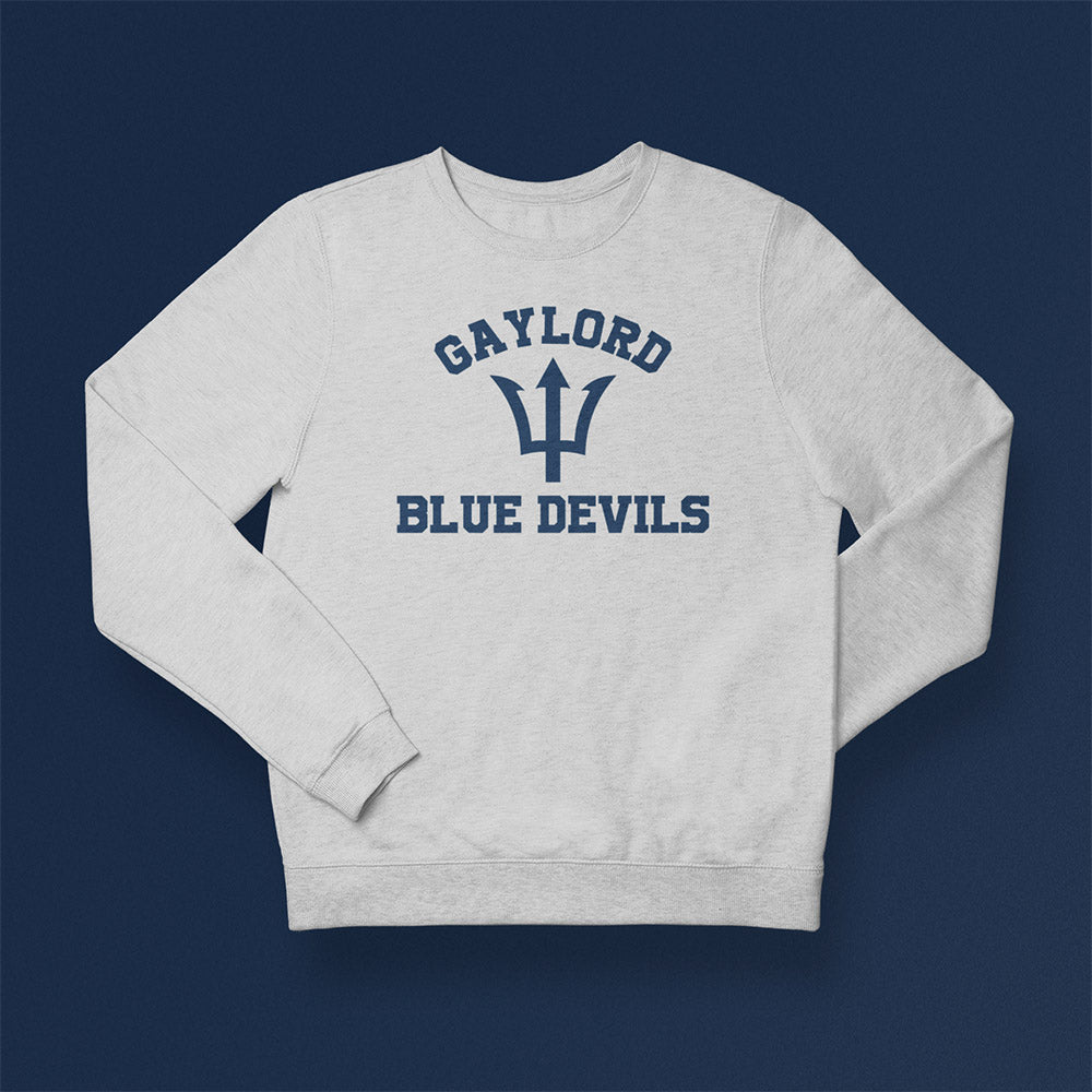 Gaylord Blue Devils Crewneck Sweatshirt - DecalFreakz