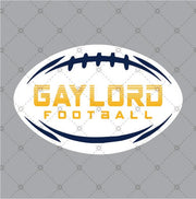 Gaylord Football Sticker - DecalFreakz
