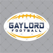 Gaylord Football Sticker - DecalFreakz