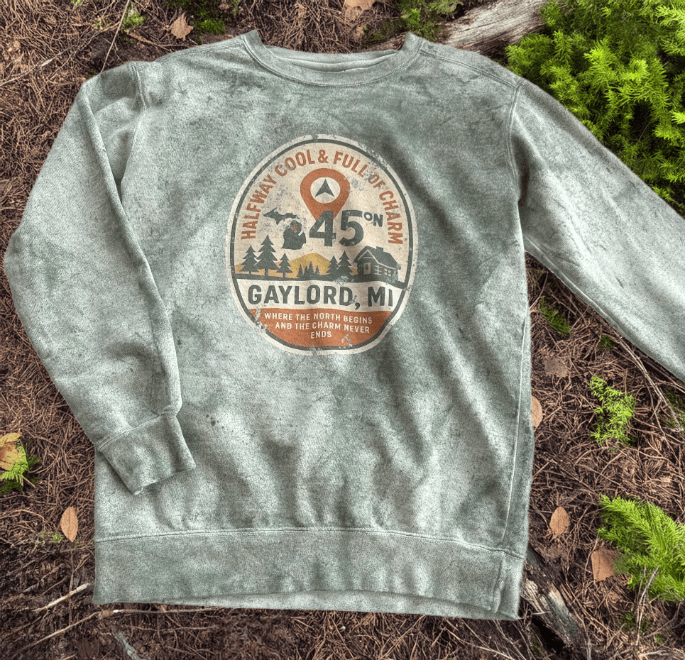 Halfway Cool & Full of Charm Fern Crewneck - DecalFreakz