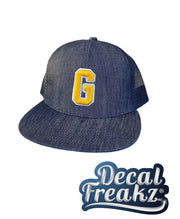 Puffed G Denim Snapback - DecalFreakz