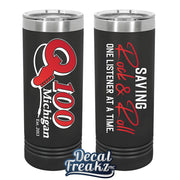 Q100 Saving Rock 22oz Tumbler - Double Sided Print - DecalFreakz