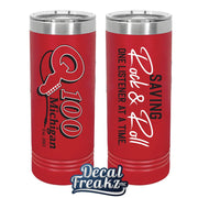 Q100 Saving Rock 22oz Tumbler - Double Sided Print - DecalFreakz