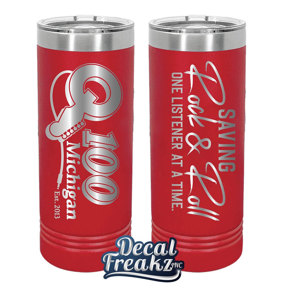 Q100 Saving Rock 22oz Tumbler - Engraved - DecalFreakz