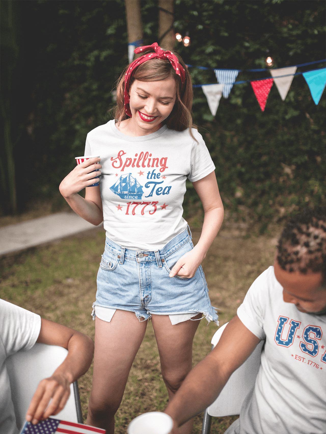 Spilling the Tea T-Shirt - DecalFreakz