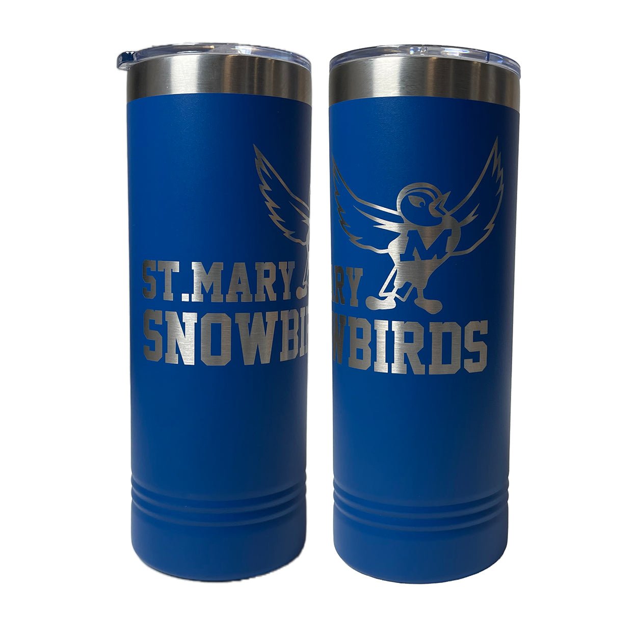St. Mary Snowbirds Stacked etch Tumbler - DecalFreakz