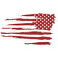 Tattered American Flag 8" Decal - DecalFreakz