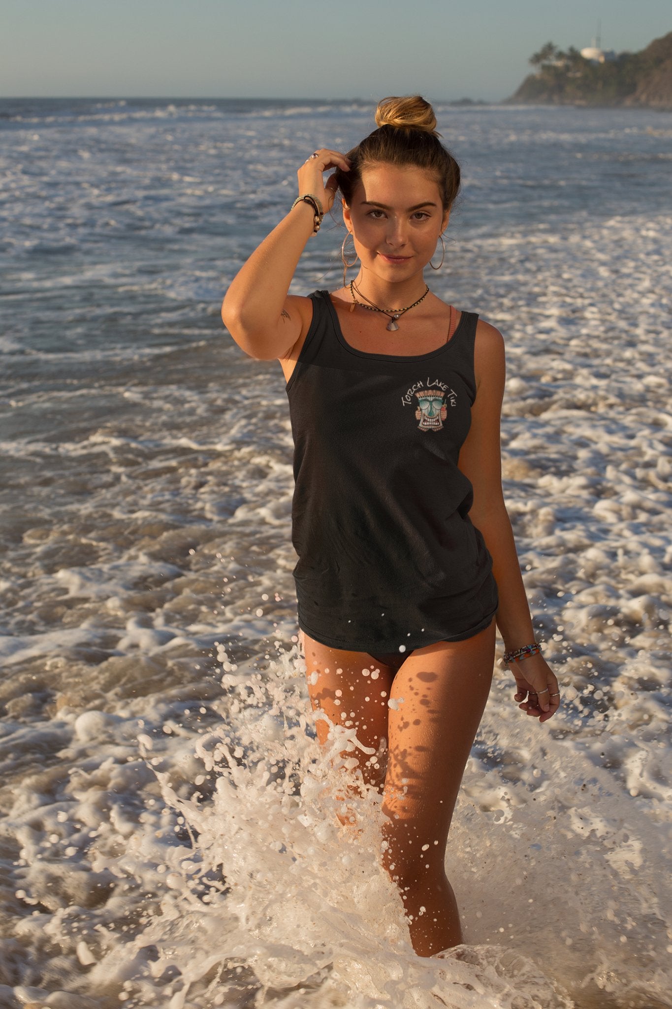 Torch Lake Tiki Tank Top - DecalFreakz
