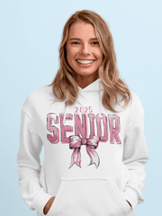 2025 Senior Pink Bow Sweatshirt - DecalFreakz