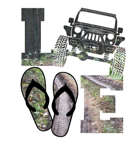 4x4 LOVE Trail Decal - DecalFreakz