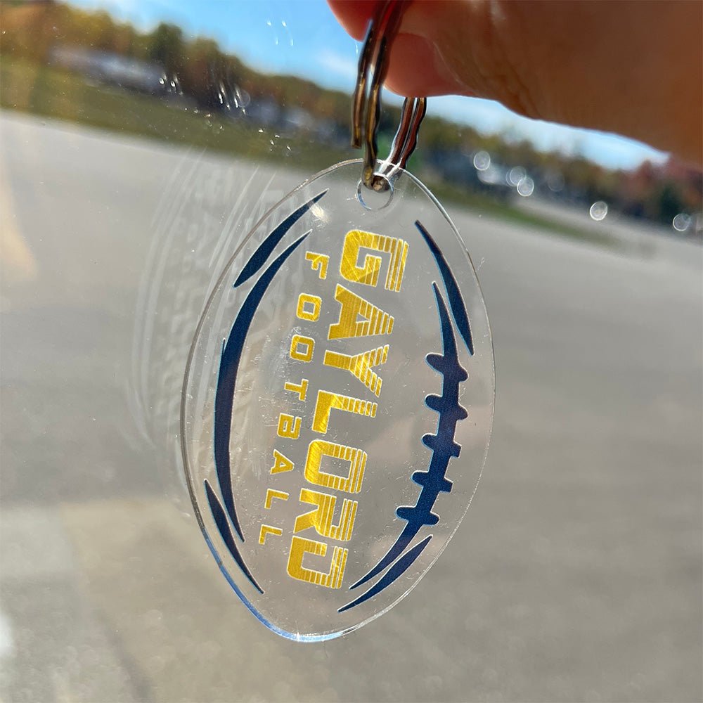 Acrylic Gaylord Football Key Chain - DecalFreakz