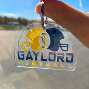 Acrylic Gaylord Football Vs Key Chain - DecalFreakz