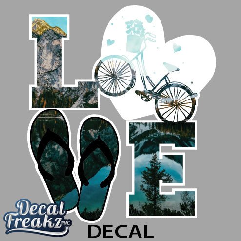 Bike LOVE Mt. Lake Decal