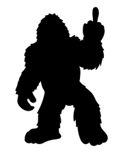 Bird Flip Squatch Decal - DecalFreakz