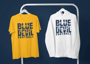 Blue Devil Football Tee or Hoodie - DecalFreakz