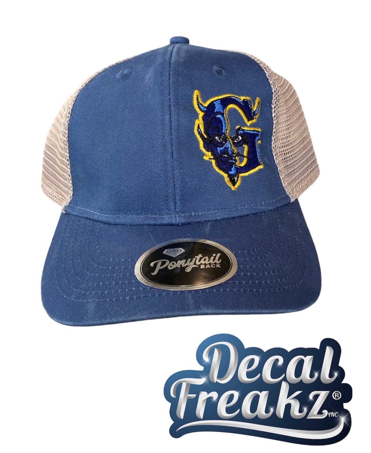 Blue Devil G Ponytail Hat
