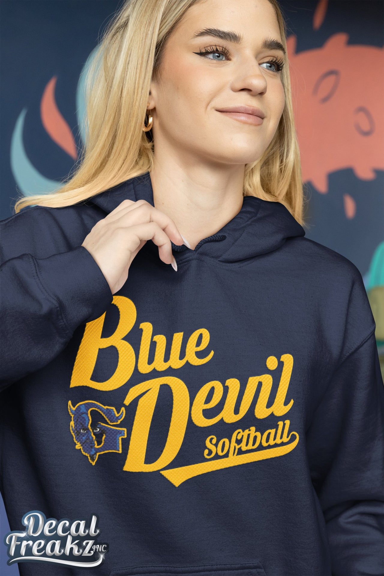 Blue Devil Softball Swoosh Hoodie