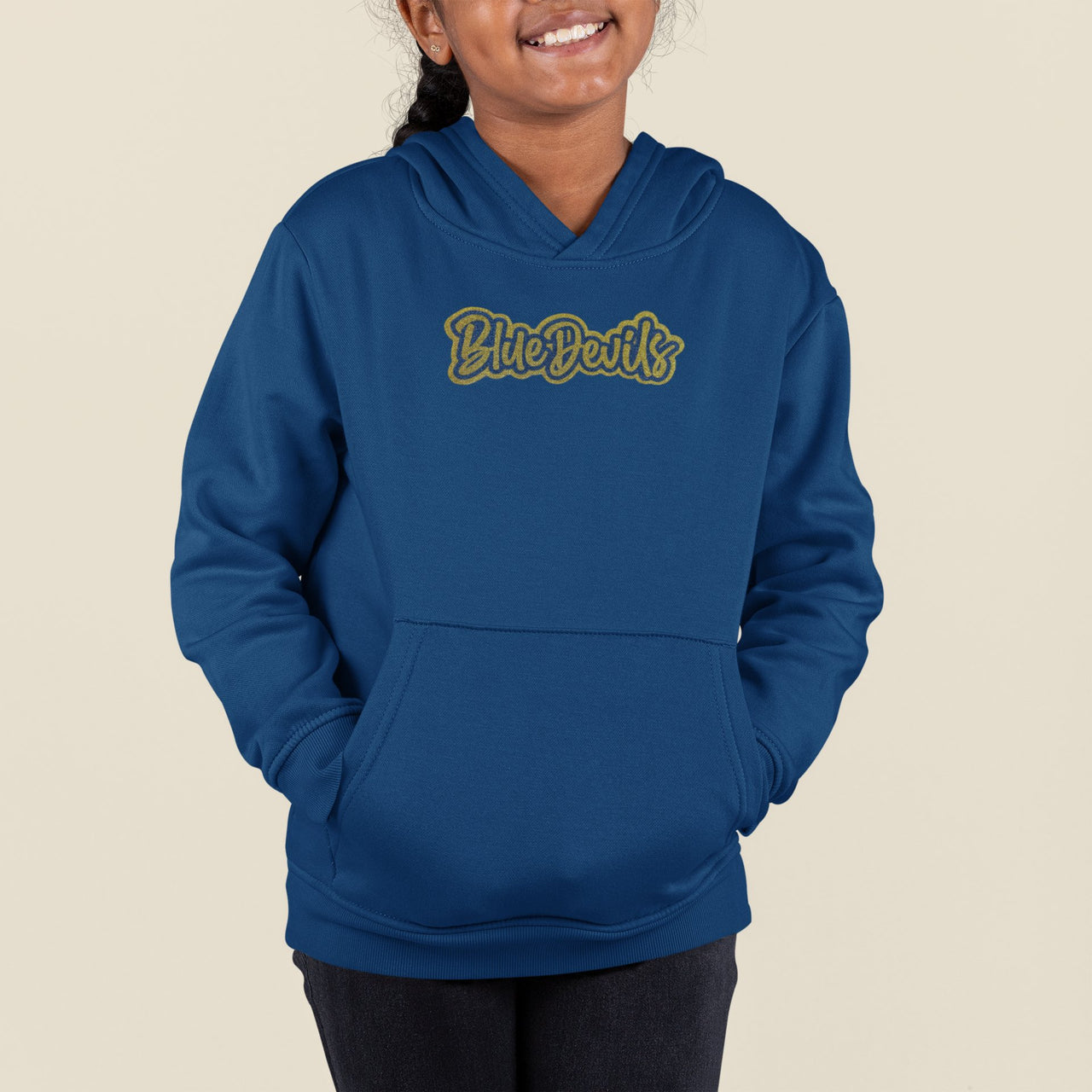 Blue Devils Glitter Youth Hoodie