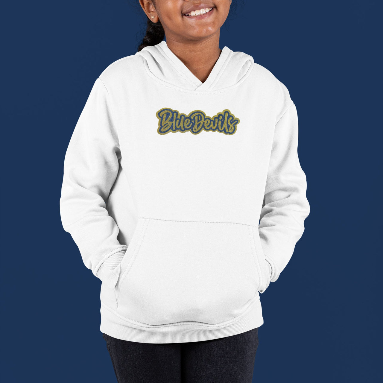 Blue Devils Glitter Youth Hoodie