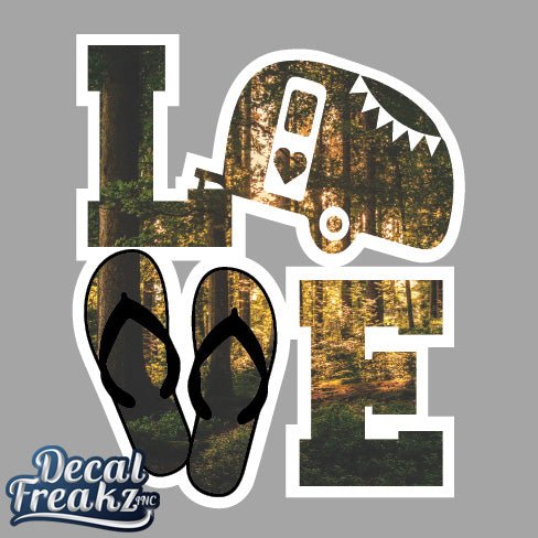 Camper LOVE Forest Decal