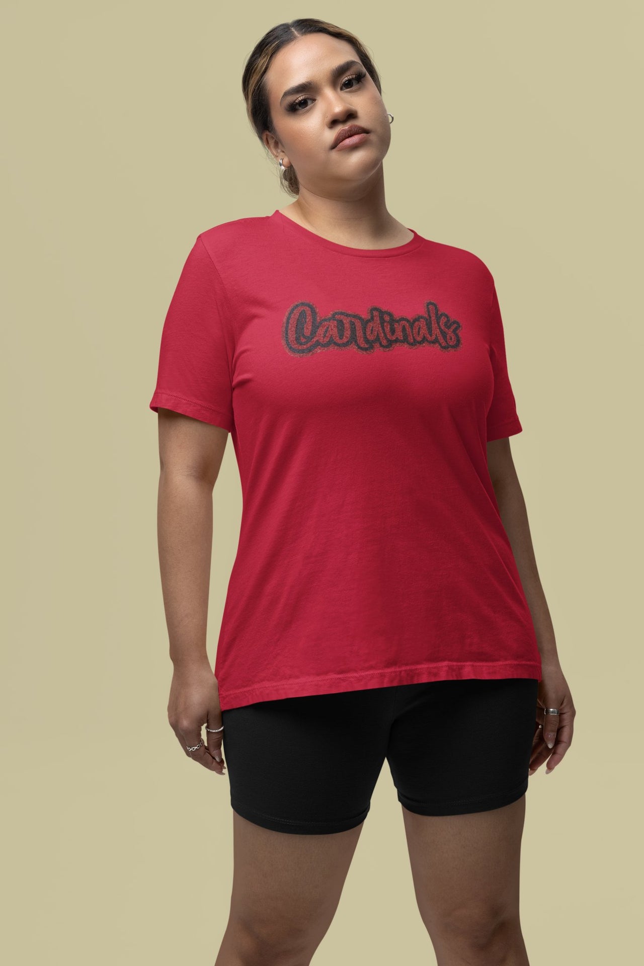 Cardinals Glitter Adult Tee
