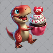 Cupcake Dino Sticker - DecalFreakz