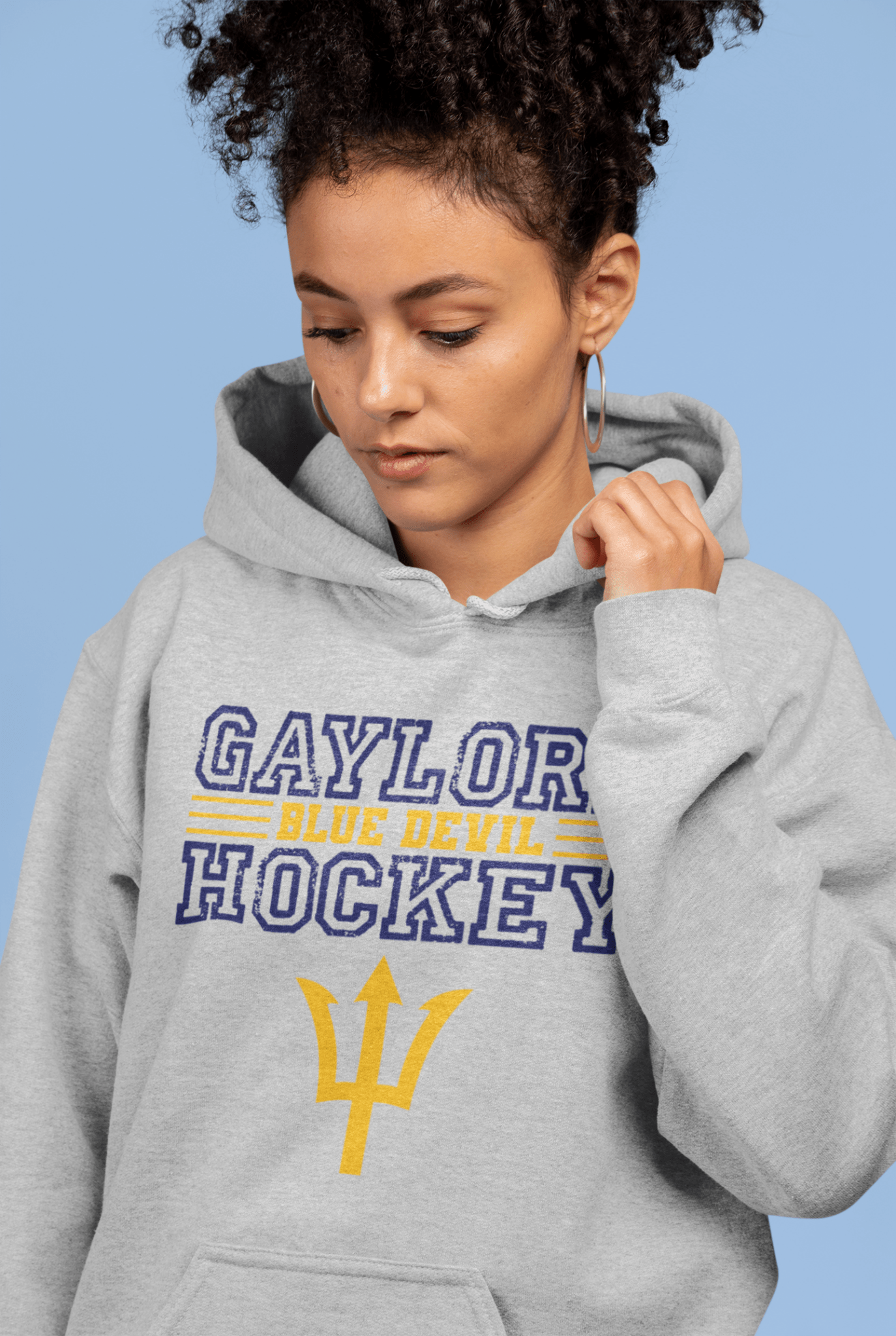 Distressed Gaylord Blue Devil Sweatshirt - DecalFreakz