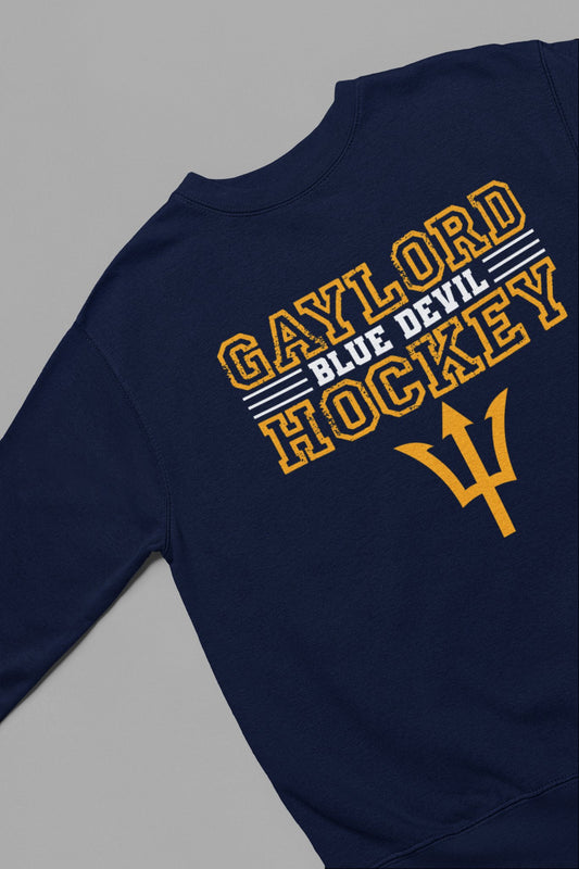 Distressed Gaylord Blue Devil Sweatshirt