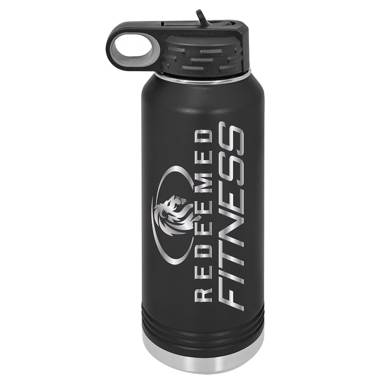 Engraved Redeemed Fitness WaterBottle - DecalFreakz