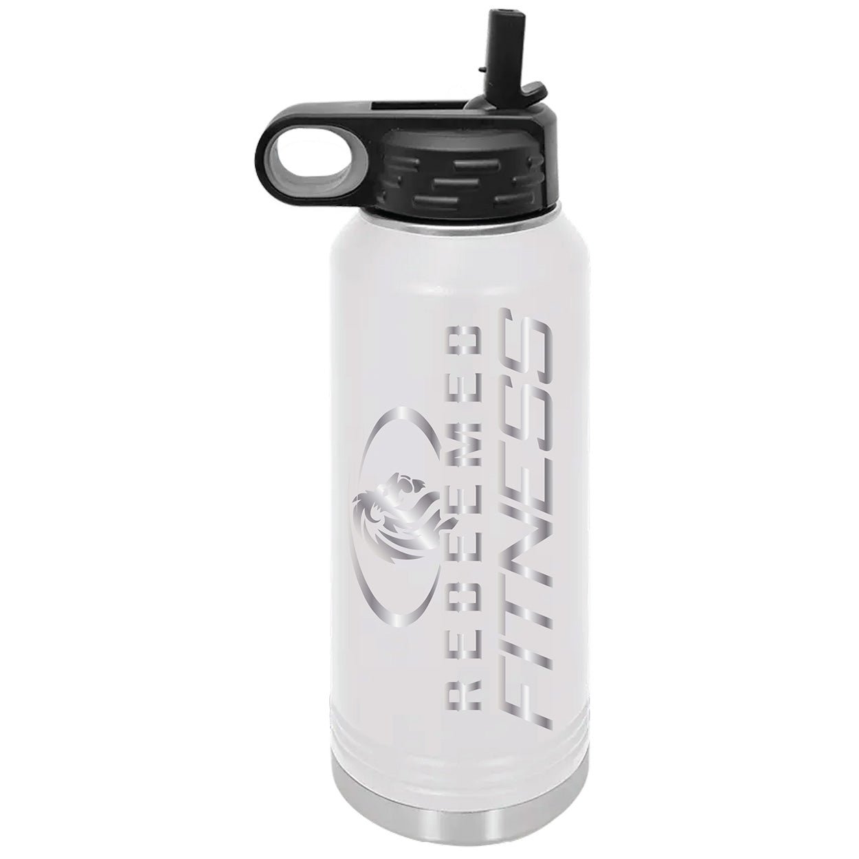 Engraved Redeemed Fitness WaterBottle - DecalFreakz