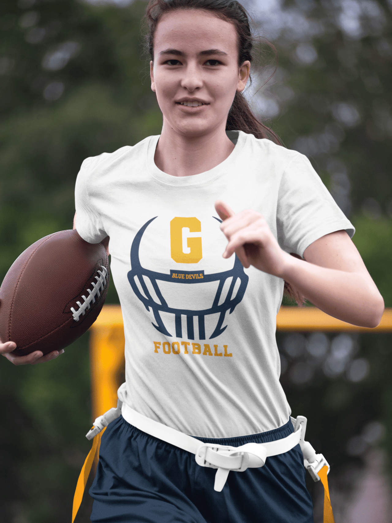 Football Helmet Tee or Hoodie - DecalFreakz