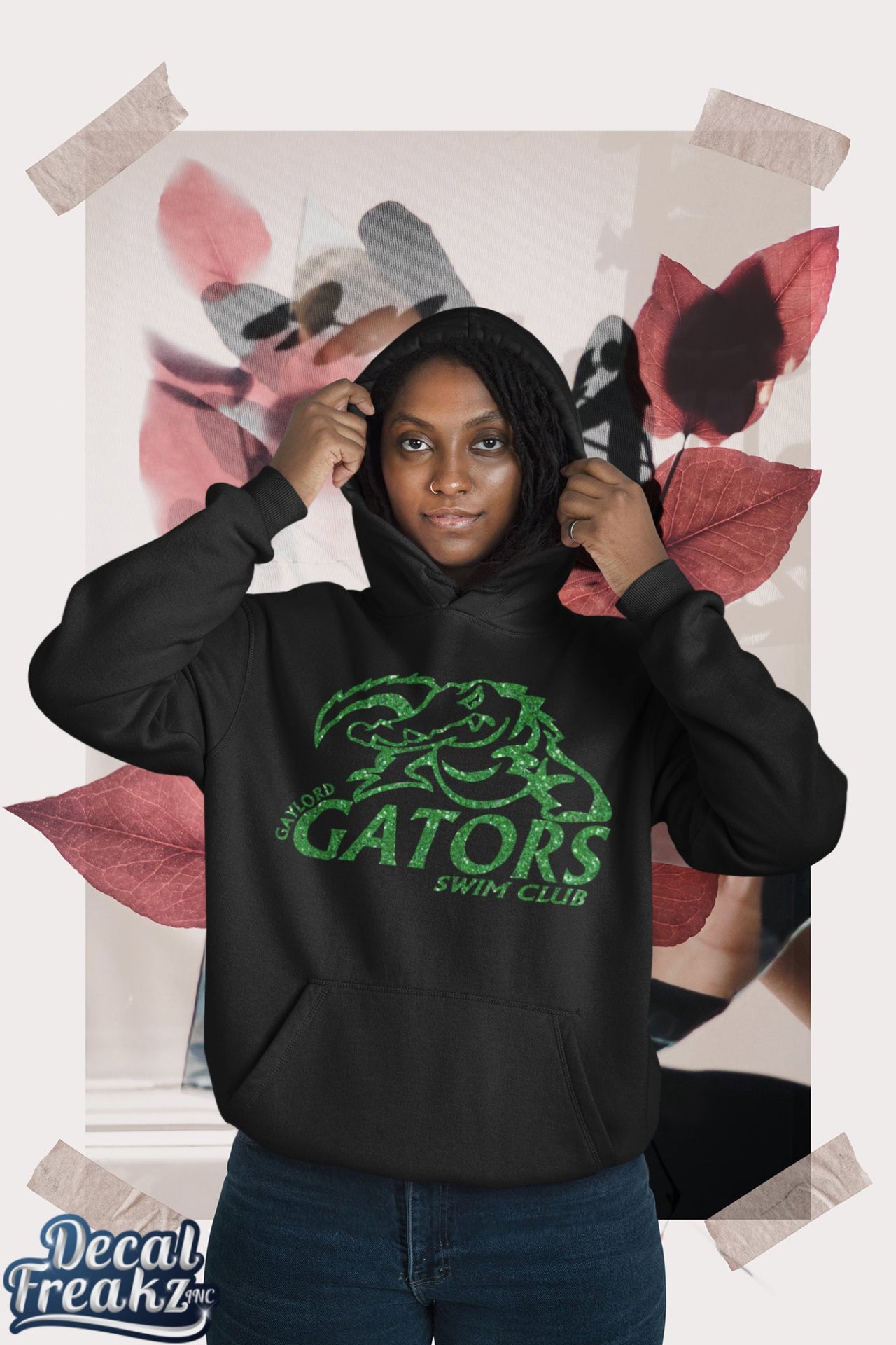 Gator Green Glitter Hoodie Youth & Adult