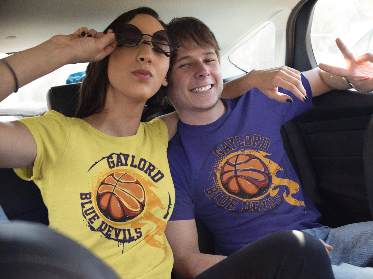 Gaylord Basketball Flame Tee