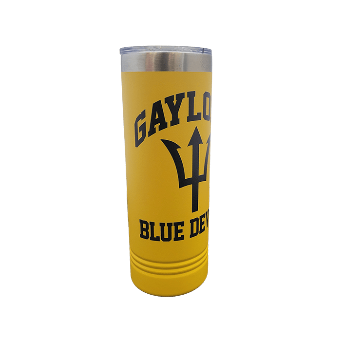 Gaylord Blue Devil 22oz Skinny Tumbler - DecalFreakz