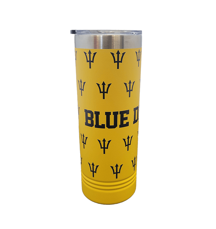 Gaylord Blue Devil 22oz Wrapped Skinny Tumbler - DecalFreakz