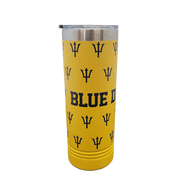 Gaylord Blue Devil 22oz Wrapped Skinny Tumbler - DecalFreakz