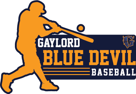 Gaylord Blue Devil Baseball Player Decal