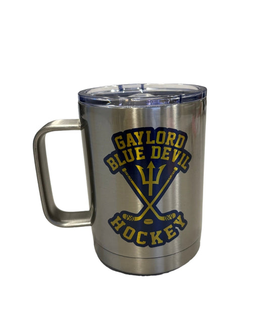 Gaylord Blue Devil Hockey Stainless Steel Mug Tumbler