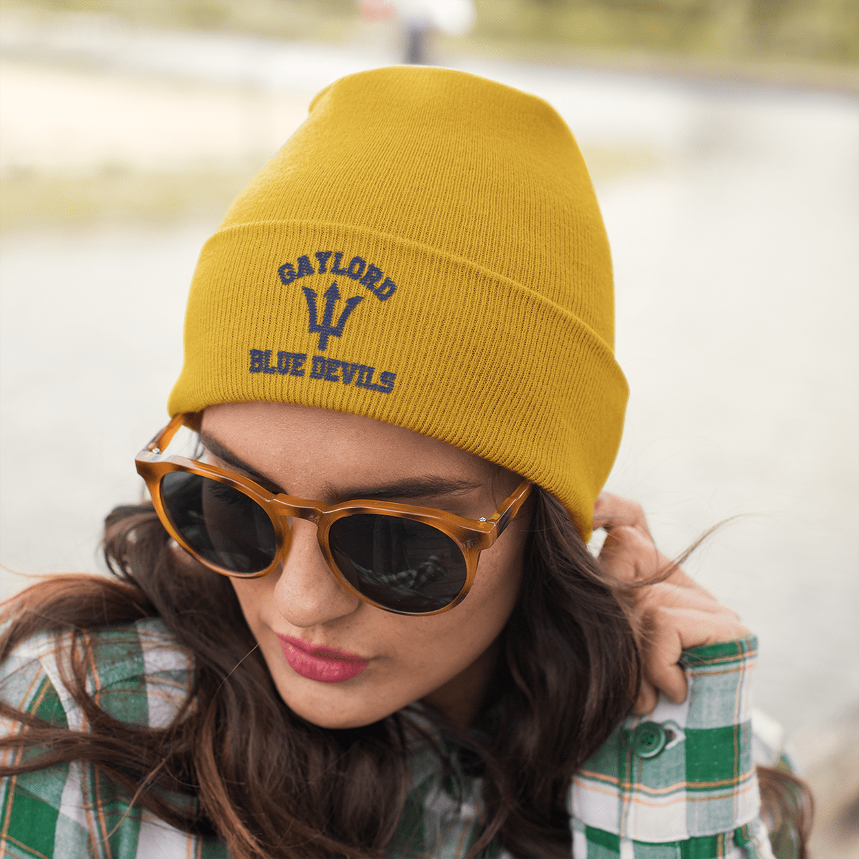 Gaylord Blue Devils Cuffed Beanie - DecalFreakz