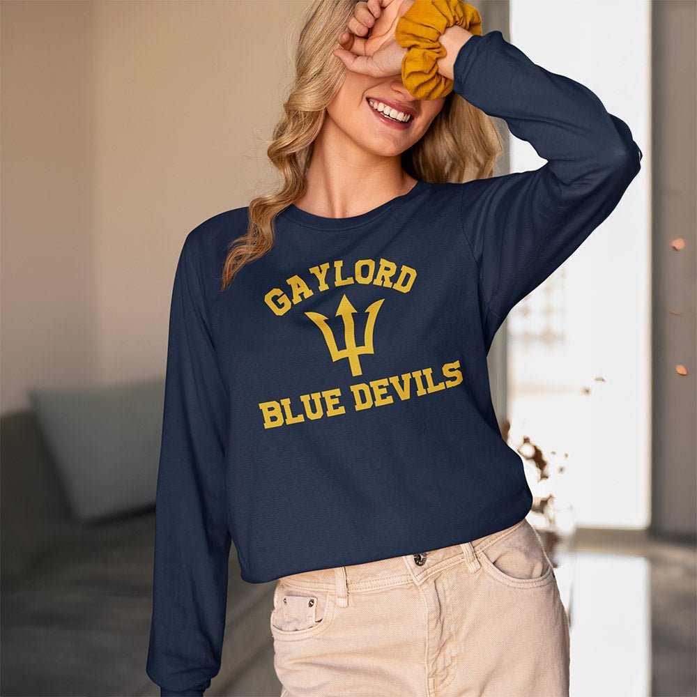 Gaylord Blue Devils Long Sleeve (Youth and Adult) - DecalFreakz