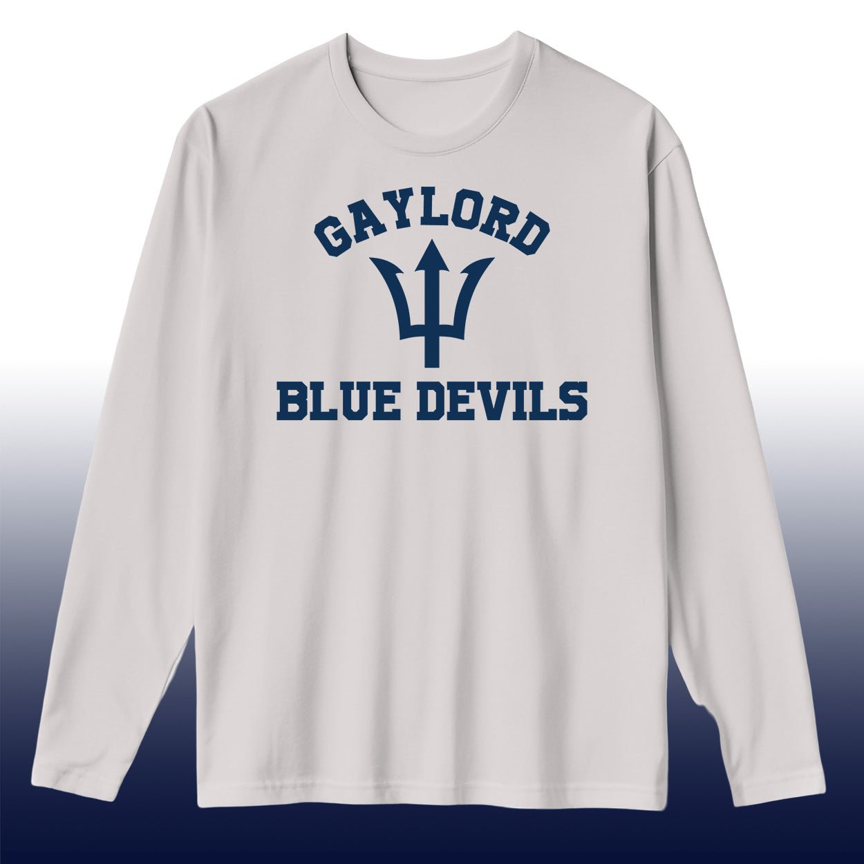 Gaylord Blue Devils Performance Long Sleeve(Youth and Adult) - DecalFreakz
