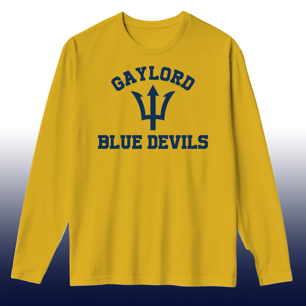 Gaylord Blue Devils Performance Long Sleeve(Youth and Adult) - DecalFreakz