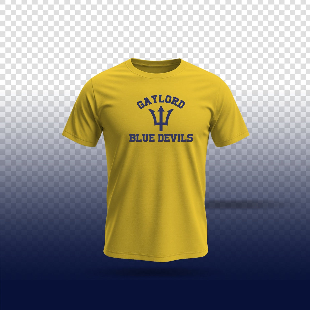 Gaylord Blue Devils Performance Tee Adult - DecalFreakz