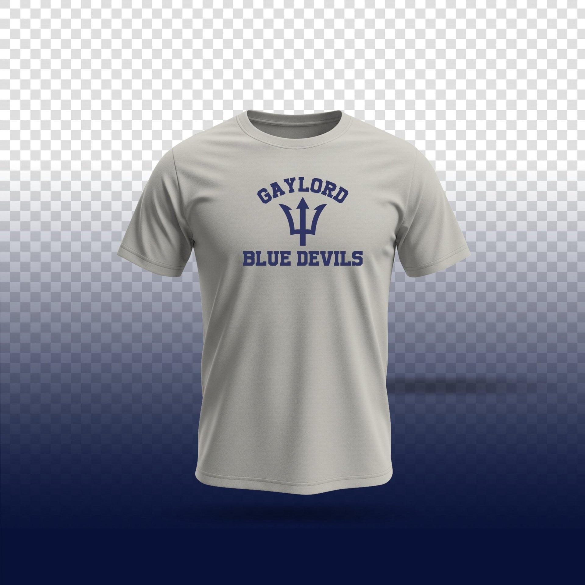 Gaylord Blue Devils Performance Tee Adult - DecalFreakz