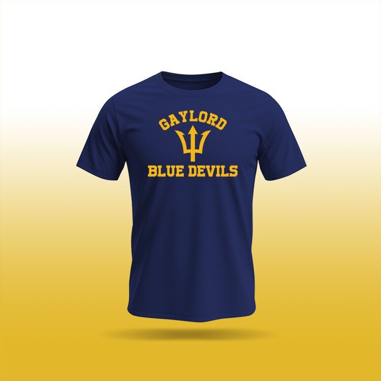 Gaylord Blue Devils Performance Tee Adult - DecalFreakz