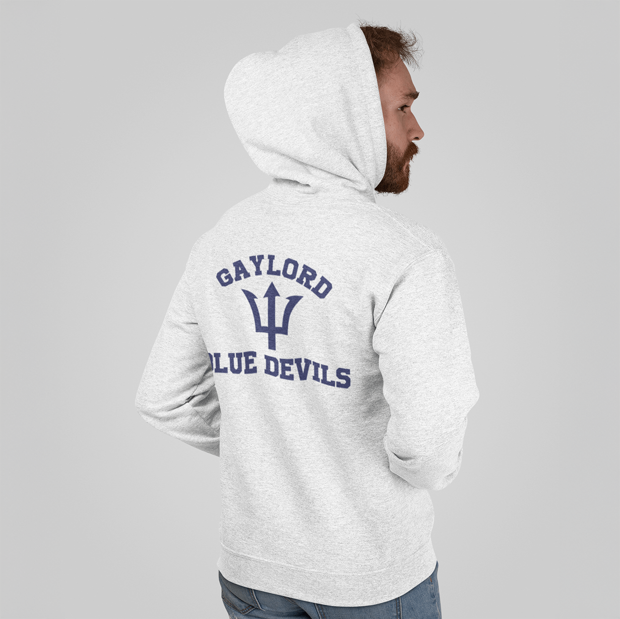 Gaylord Blue Devils Zip Hoodie - DecalFreakz