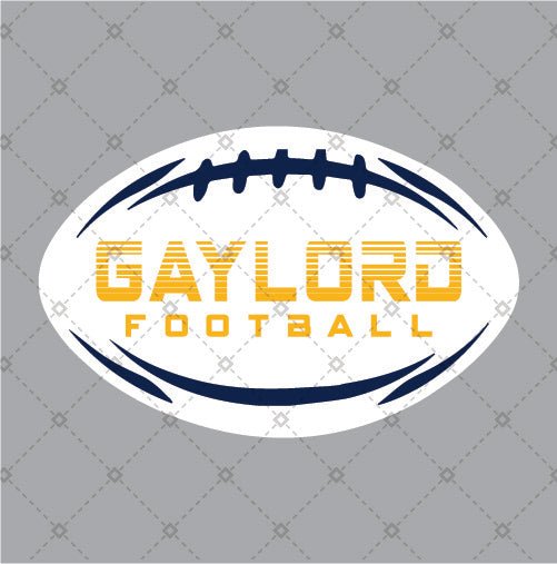 Gaylord Football Sticker - DecalFreakz