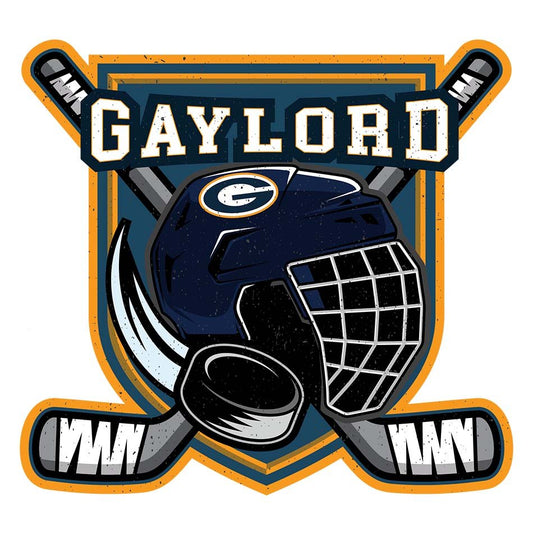Gaylord Hockey Badge Decal